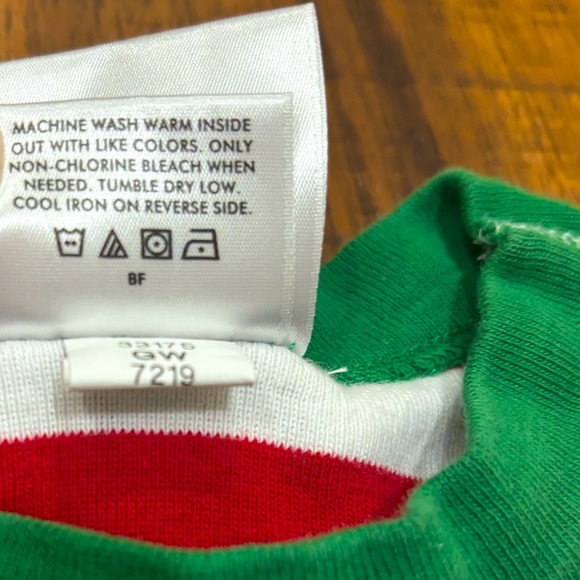 Hanna Andersson Striped Long John Christmas Winter Pajama Set, Red White Green - Picture 4 of 11